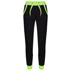 A2Z 4 Kids Girls Boys Neon Green Plain Tracksuit Contrast Fleece Hooded Top With Bottom Joggers Gymwear Jogging Suit Sweatpants Sports Activewear Outfit Set For Childrens Unisex New Age 2-13 Years