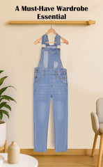 A2Z 4 Kids Girls Denim Dungarees Jeans Overall All in One Jumpsuit Playsuits