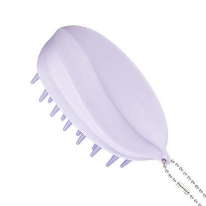Japanese Scalp Massager Silicone Brush Ergonomic Wet & Dry Head Cleanser