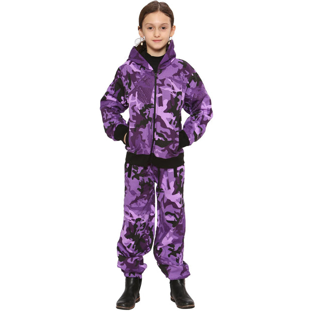 Kids Tracksuit Boys Girls Designer's Camouflage Jogging Suit Top Bottom 5-13 Yr