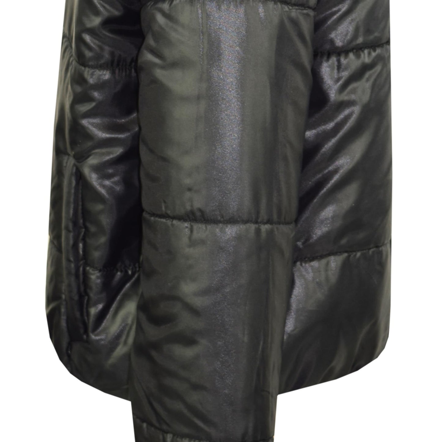 Girls Jackets Kids Reversible Cropped Hooded Padded Puffer Jacket Coat 5-13 Year
