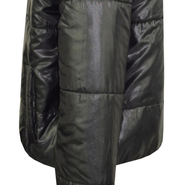 Girls Jackets Kids Reversible Cropped Hooded Padded Puffer Jacket Coat 5-13 Year