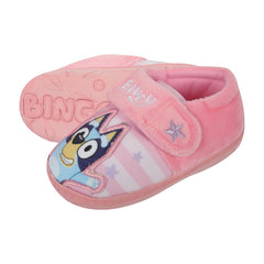 Kids Girls Bluey Slippers Official Licensed Character Footwear with Embroidered