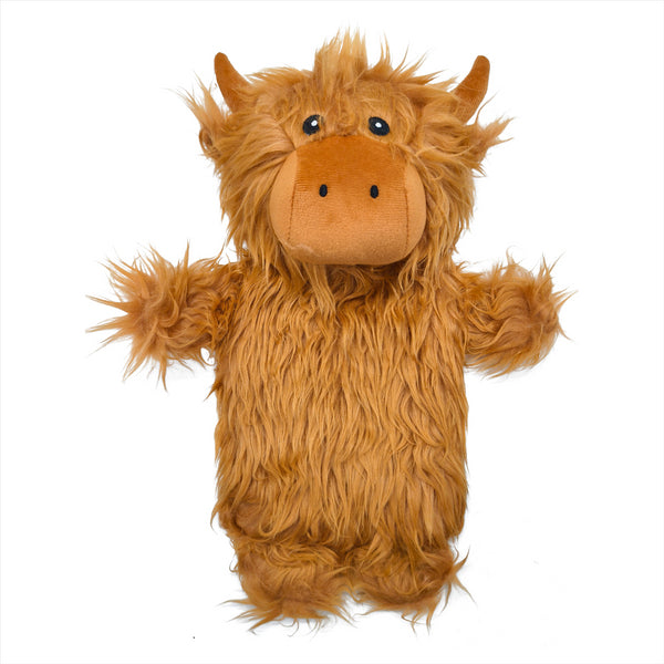 A2Z Hot Water Bottle 750ml Animal Design Highland Soft Plush Cover Heat Therapy