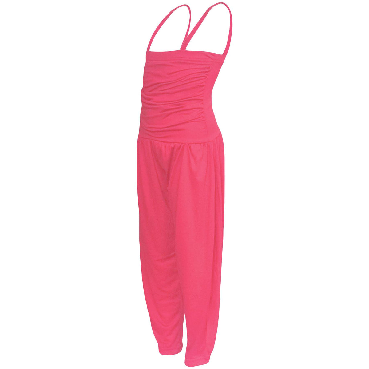 Girls Jumpsuit Kids Plain Color Trendy Playsuit All In One Jumpsuits 5-13 Years