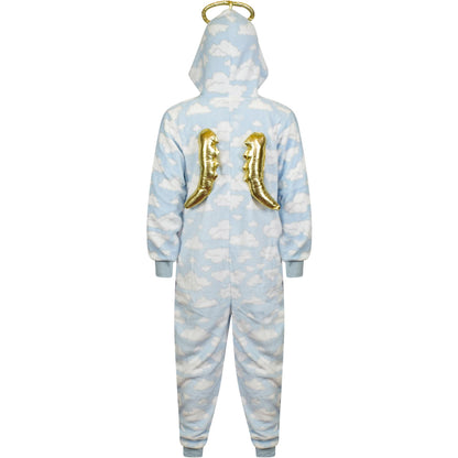 A2Z Girls Boys Angel Costume Xmas Nativity School Play Soft Plush Warm Jumpsuits
