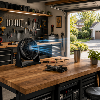 10 Inch Floor Fan Desk Fan 90W High Performance Air Circulator Fan with 5 Blade