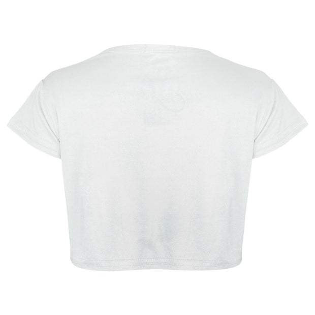 A2Z 4 Kids Girls Short Sleeves Crop Top Star Soft Feel Breathable Crop Top