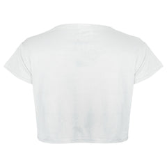 A2Z 4 Kids Girls Short Sleeves Crop Top Star Soft Feel Breathable Crop Top