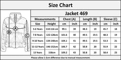 Girls Jacket Kids Wetlook Cropped Padded Quilted Puffer Bubble Jackets Coat 5-13
