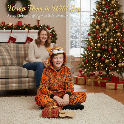A2Z 4 Kids Girls Boys Tiger A2Z Onesie One Piece Tiger Cosplay Jumpsuit