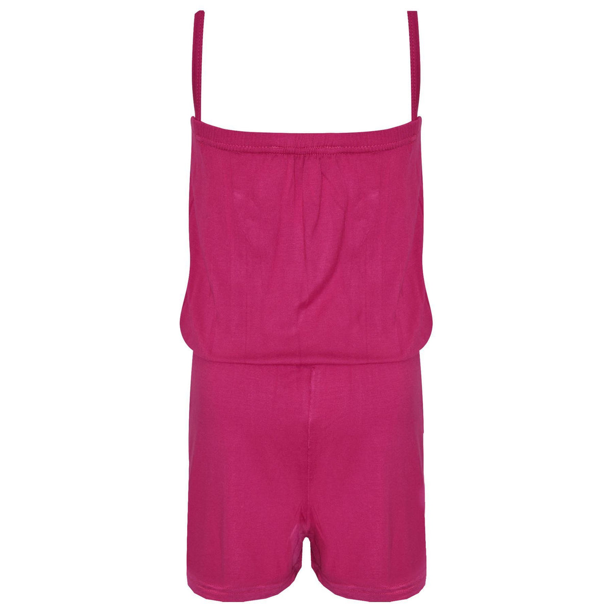 Girls Jumpsuit Kids Plain Color Trendy Playsuit All In One Jumpsuits 5-13 Years