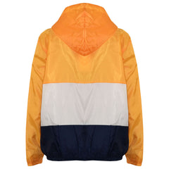 Kids Girls Boys Windbreaker Contrast Panel Jackets Hooded Raincoat Rain Mac 5-13