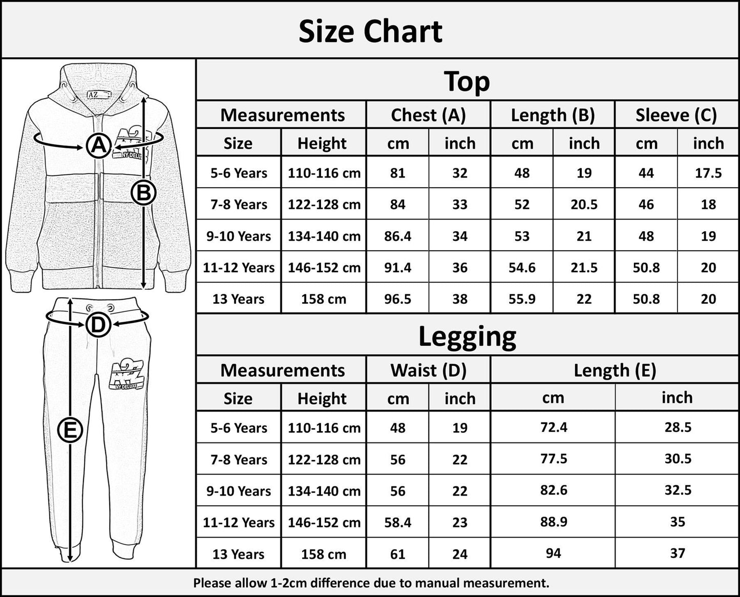Kids Boys Girls Contrast Panel Tracksuit A2Z NY Deluxe Print Hoodie With Joggers