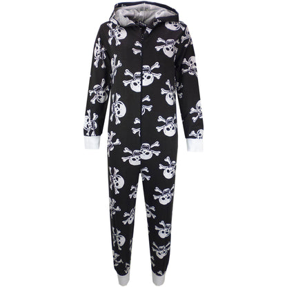 Kids Girls Boys Skull Print Crop Top Legging Skater Dress Halloween Costume 5-13