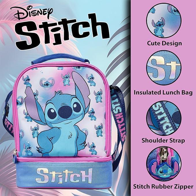 Kids Stitch Lunch Bag Officially Licensed Disney PE School Camping Lunch Bags