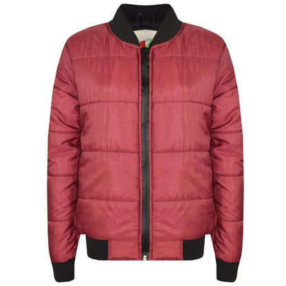 Kids Bomber Jacket Lightweight Puffer Coat School Fashion For Girls Boys 5-13 Yr