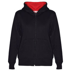 A2Z 4 Kids Unisex Plain Tracksuit Contrast Black And Red Fleece Hoodie with Joggers Jogging Sweatpants Pants Sports Activewear Outfit Set For Childrens Girls Boys Age 5-13 Years