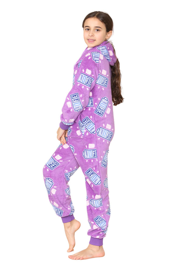 A2Z Kids No Life Print Onesie Pyjama Sets for Boys and Girls Childrens Jumpsuit