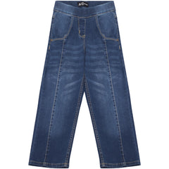 Kids Girls Relaxed Straight Fit Boot Cut Jeans For Teens Cotton Jeans 5-13 Years