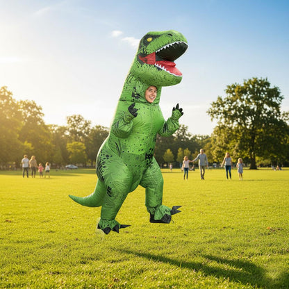 Inflatable Dinosaur Costume Boys Girls Halloween Fancy Dress Age 8-12 to 12-14