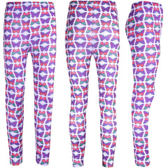 Kids Girls Legging Wild Flowers Butterflies Soft Stretchy Summer Fashion Bottoms