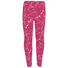 Girls Top Kids Splash Print Stylish Crop Top & Fashion Legging Set Age 7-13 Year