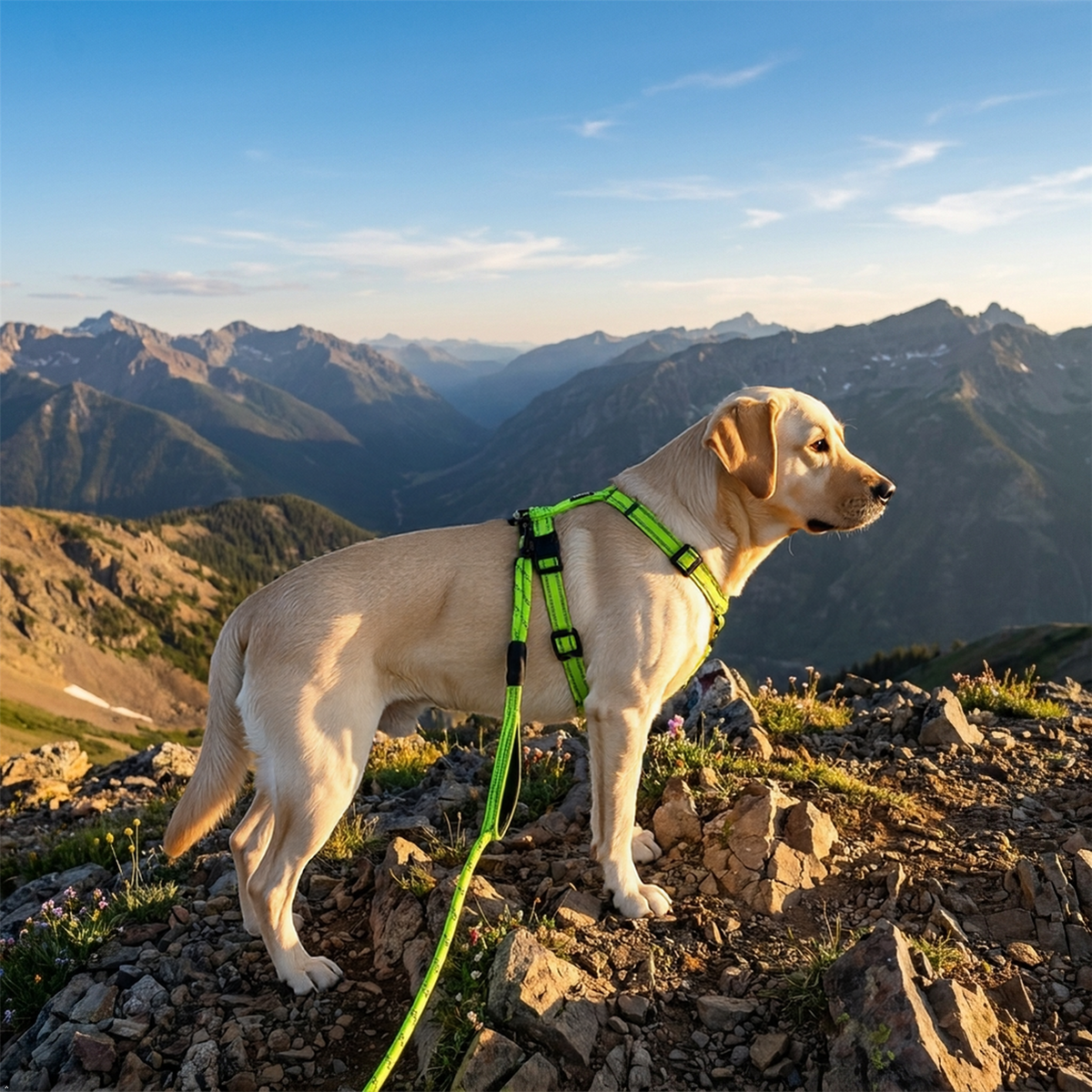 A2Z Dog Collar Harness And Lead Set Reflective Adjustable Walking Set