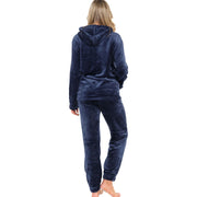 A2Z Womens Pyjamas Soft Warm Fleece Twosie Adults Hooded Long Sleeves Pyjamas 2 Piece Gift Set Size S-2XL