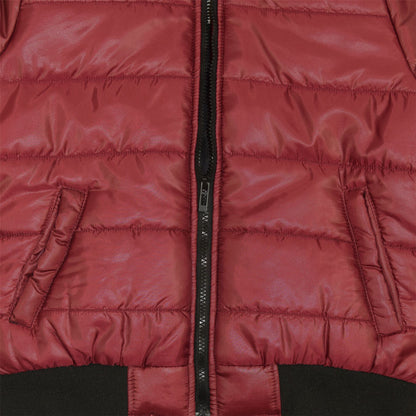 Boys Girls Jackets Kids Maya Faux Fur Hooded Padded Puffer Bubble Coats 5-13 Yrs