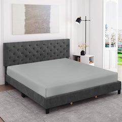 Easy Iron Percale Fitted Sheet Cotton Single Double King Super King Bed Sheet