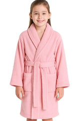 A2Z 4 Kids Girls Boys Towel Bathrobe Shawl Collar Soft for Age 5-13 Years