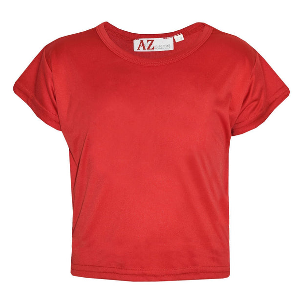 A2Z 4 Kids Girls Top Kids Plain Color Stylish Fahsion Trendy T Shirt Crop Top New Age 7-13 Years