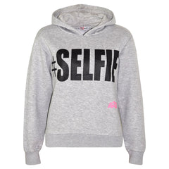 Kids Girls Boys Sweat Shirts Tops #Selfie Hooded Jumpers Hoodies New Age 2-13 Yr