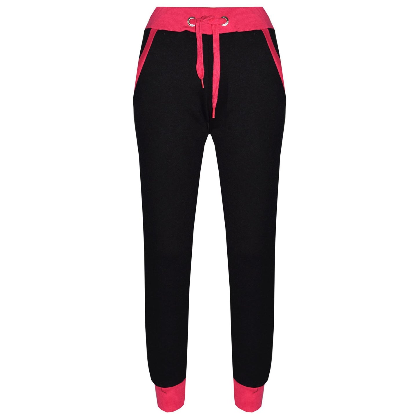 A2Z 4 Kids Girls Pink Plain Tracksuit Contrast Fleece Hoodie with Bottom Joggers Sweatpants Jogging Suit Sports Activewear Outfit Set For Childrens Age 2 3 4 5 6 7 8 9 10 11 12 13 Years