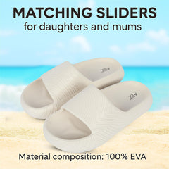 A2Z Kids Matching Mum Daughter Sliders Soft EVA Non Slip Shower Pool Slippers