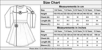 A2Z Kids Girls Skater Dress Long Sleeves Black Panelled Pumpkin Print Soft Comfortable Halloween Party Fashion Dresses Age 5-6, 7-8, 9-10, 11-12 & 13 years - A2Z 4 Kids