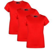 Kids Girls Short Sleeves 3 Pack T Shirts Trendy Stylish Breathable Summer Top
