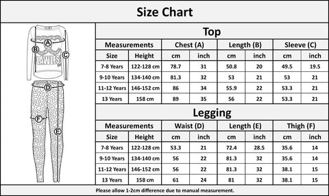 Kids Girls Flawless Printed Trendy Top & Fashion Legging Set New Age 7-13 Years