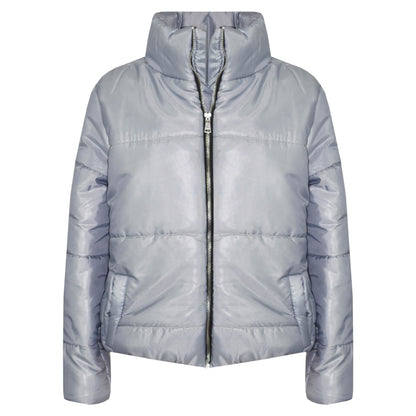 Girls Jacket Kids Wetlook Cropped Padded Quilted Puffer Bubble Jackets Coat 5-13