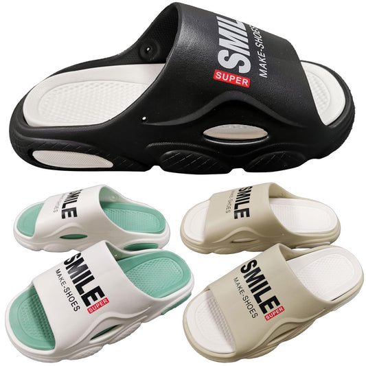 A2Z Men Open Toe Slip-on Sliders Chunkey Sole Beach Walking Soft Cushion Sandal