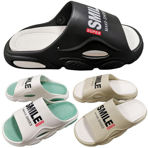 A2Z Men Open Toe Slip-on Sliders Chunkey Sole Beach Walking Soft Cushion Sandal
