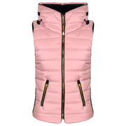 A2Z 4 Kids Girls Sleeveless Hooded Baby Pink Padded Quilted Puffer Bubble Gilet Bodywarmer Jackets For Girls Age 5-13 Years