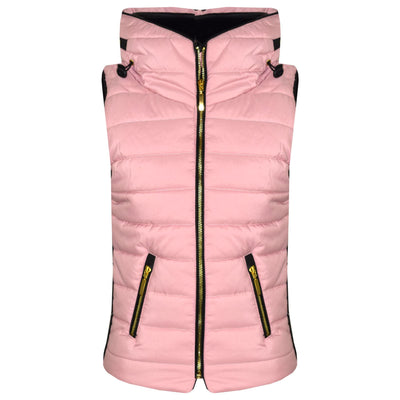 A2Z 4 Kids Girls Sleeveless Hooded Baby Pink Padded Quilted Puffer Bubble Gilet Bodywarmer Jackets For Girls Age 5-13 Years