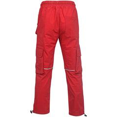 Kids Girls Cargo Trousers Elasticated Waist Straight Fit Joggers Activewear Pant