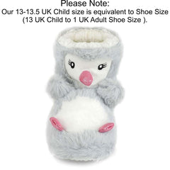 A2Z 4 Kids Boys Girls Cute 3D Animal Booties Winter Plush Warm Kids Slippers