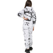 A2Z 4 Kids Girls Tracksuit Designer's Tie Dye Print Fleece Black Hooded Zip Up Hoodie & Bottom Jogging Suit Joggers Age 5 6 7 8 9 10 11 12 13 Years