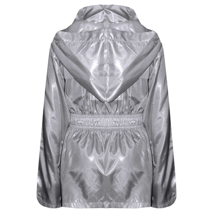 Kids Raincoat Jackets Waterproof Hooded Raincoat Children Age 5-13 Years