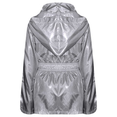 Kids Raincoat Jackets Waterproof Hooded Raincoat Children Age 5-13 Years