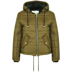 Kids Girls Jacket Stylish Cropped Padded Puffer  Thick Coat Age 5-13 Years